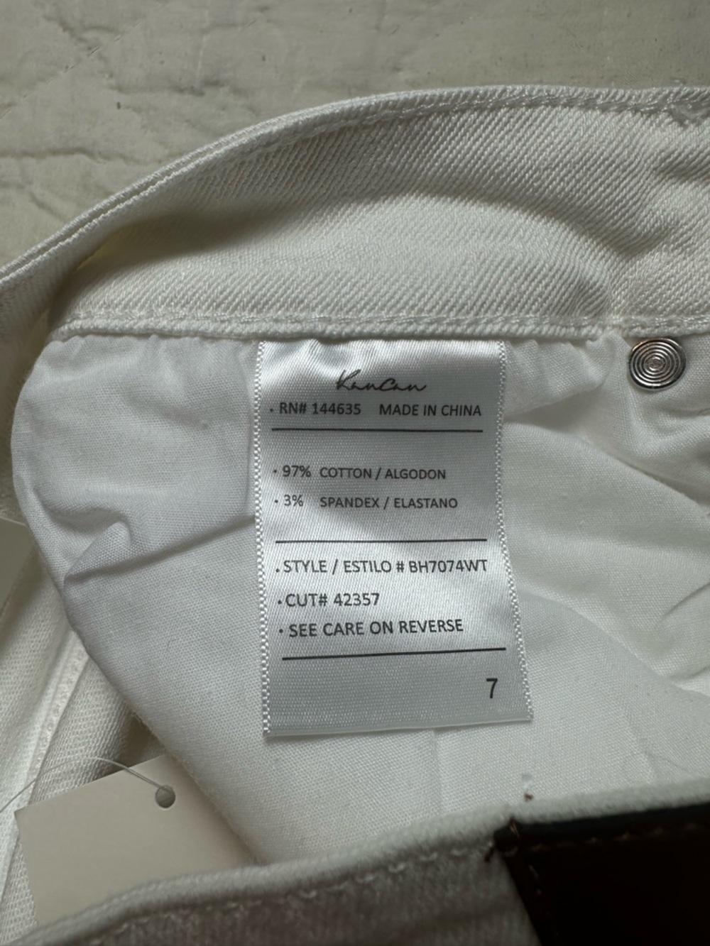 Minimalist White Denim Bermuda Shorts | High-Rise Raw Hem · Bohme NWT - Picture 8 of 9